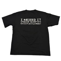 (L) cactus plant flea market SpongeBob tee