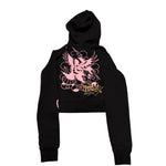 (XS) ED HARDY CROP TOP HOODIE WMNS
