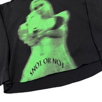 (M) snot or not homxide gang tour merch cropped hoodie