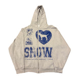 (XXL) rare I love snow strippers tour merch hoodie